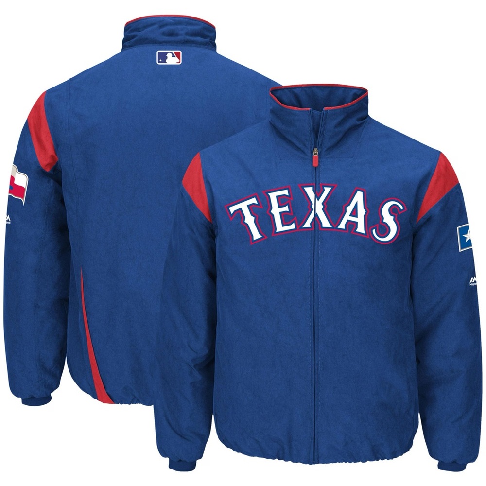 Texas Rangers Authentic Bullpen Majestic Jacket